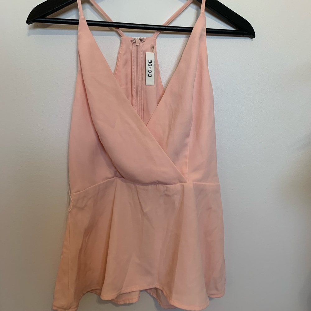 Pink Spaghetti Strap VNeck